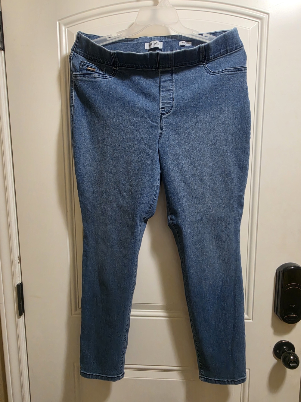 Nine West Heidi Pull On Skinny Jeans Size 16 Wash Stretch Jeggings